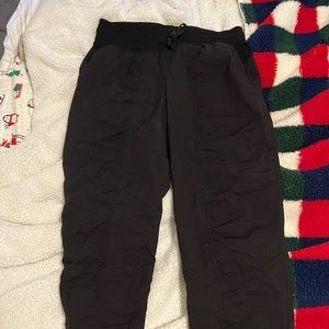 black lululemon dance studio joggers